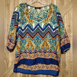 Colorful Paisley Women's Top